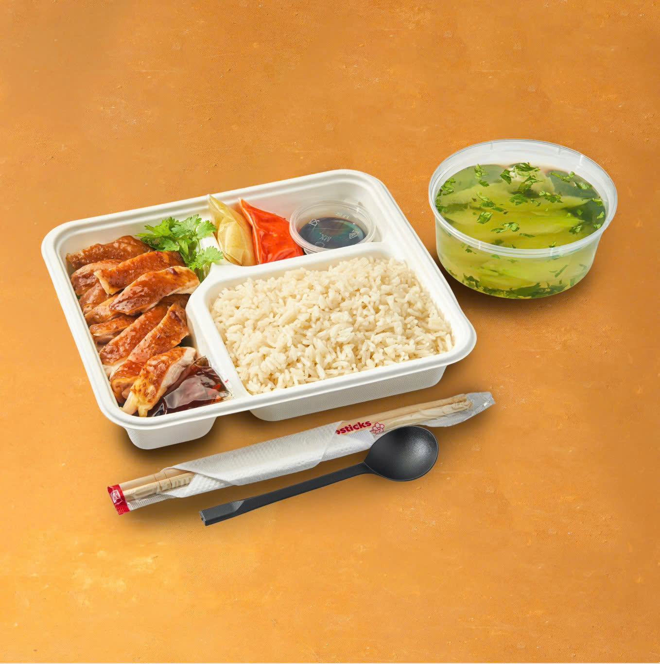 Cơm gà xì dầu đặc biệt - Jumbo - D